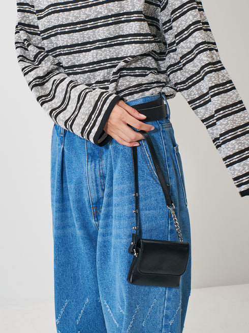 【 予約:10月上~中旬 】CHAIN BELT POUCH /Y252-02057-4